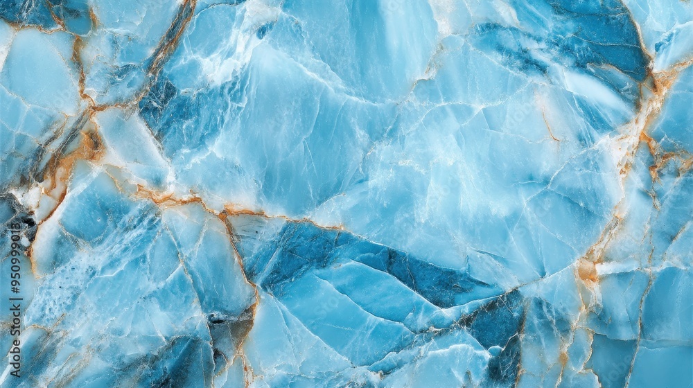 Obraz premium Captivating Crystalline Cascade: A Mesmerizing Marble Masterpiece