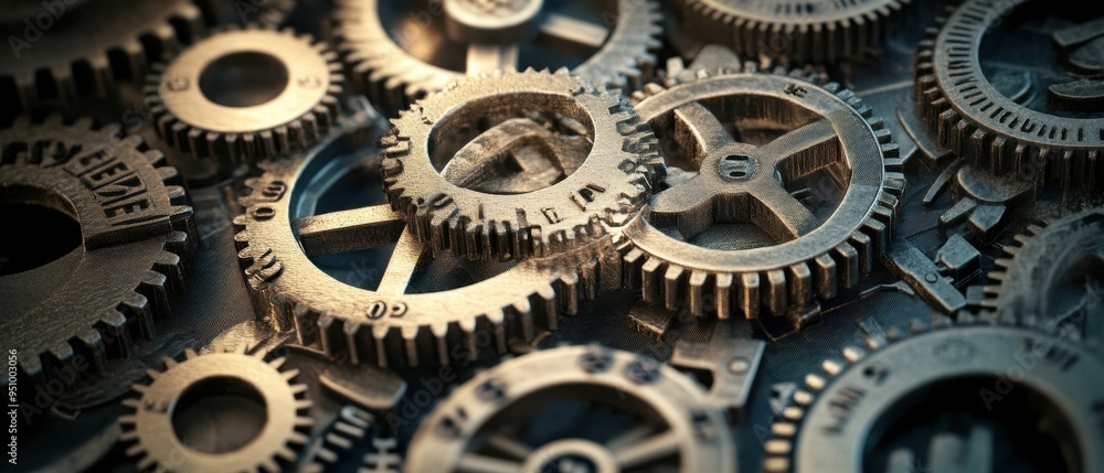 Intricate Clockwork Gears - Precision Engineering and Mechanics Intricate Clockwork Gears - Precision Engineering and Mechanics