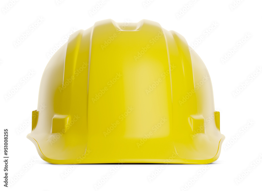 © Andy Dean - Yellow Construction Hard Hat Isolated. Transparent PNG.