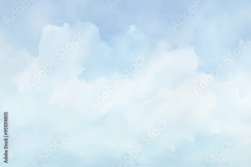 Dreamy watercolor sky png overlay effect, transparent background