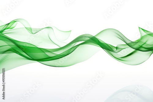 PNG Green abstract flowing wave design photo