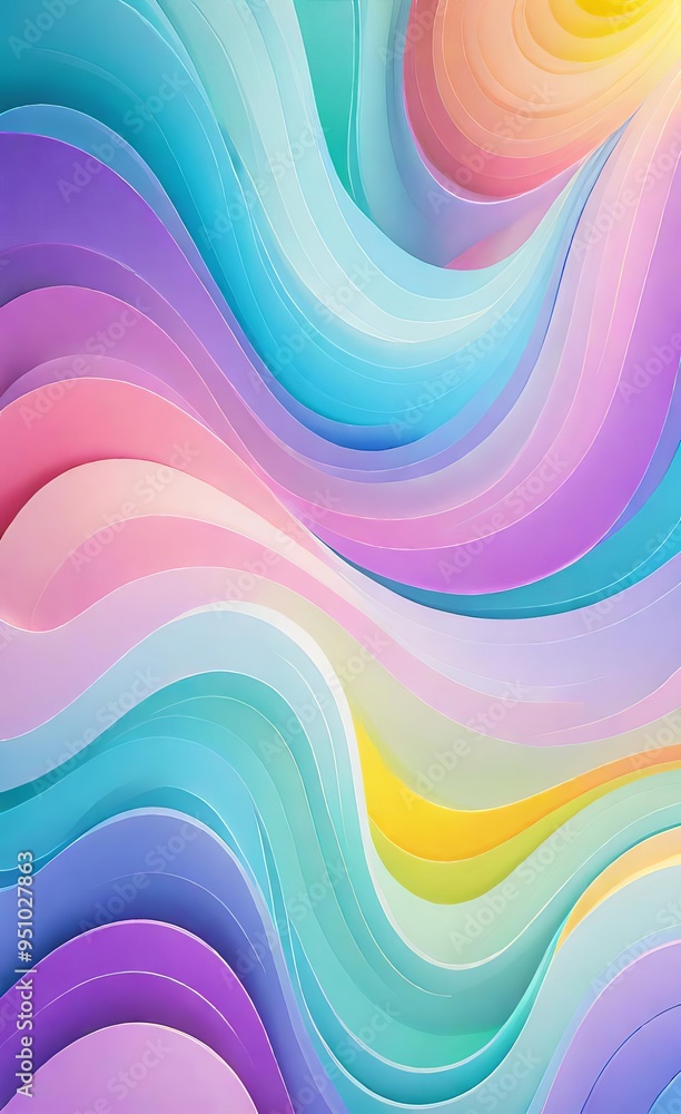 Fototapeta premium abstract colorful background with waves