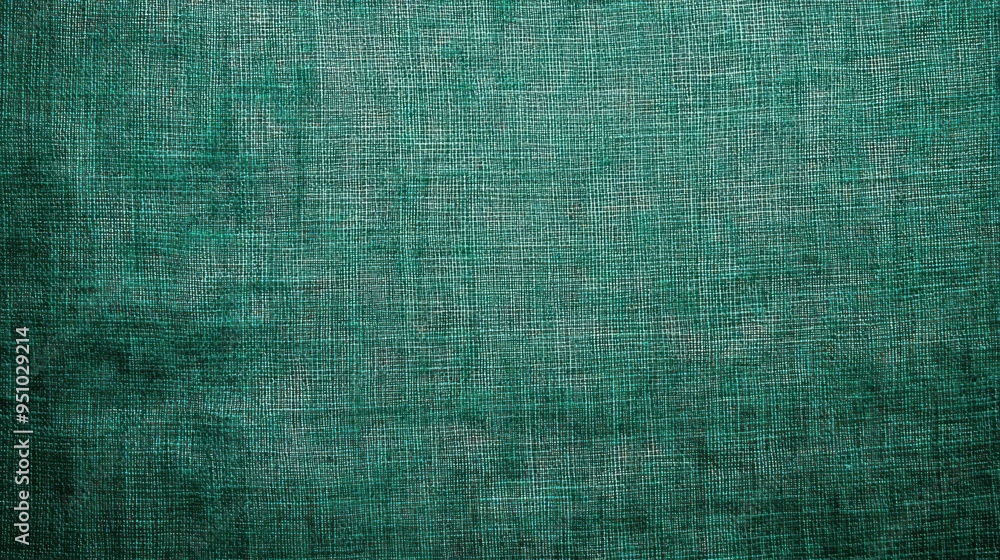 Emerald Green Woven Fabric Textured Background Emerald Green Woven Fabric Textured Background