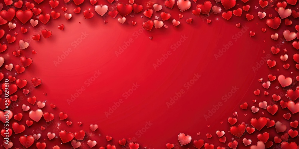 Valentine's Day red background with blank space for text Valentine's Day red background with blank space for text