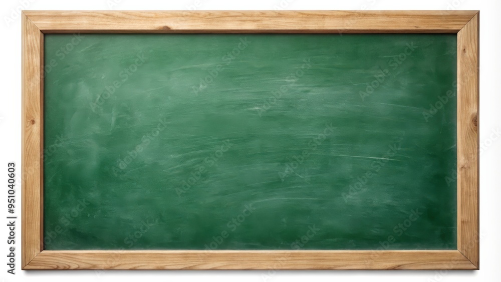 Empty green chalkboard with wooden frame, erased chalk texture, copyspace, restaurant menu, back to school, education, rendering Empty green chalkboard with wooden frame, erased chalk texture, copyspace, restaurant menu, back to school, education, rendering