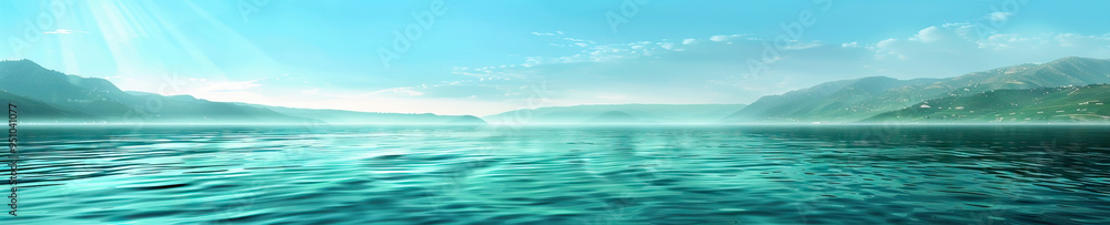A calming seascape reminiscent of the Sea of Galilee where Jesus performed many miracles, its cool turquoise tones bringing a sense of peace and tranquility. A calming seascape reminiscent of the Sea of Galilee where Jesus performed many miracles, its cool turquoise tones bringing a sense of peace and tranquility.