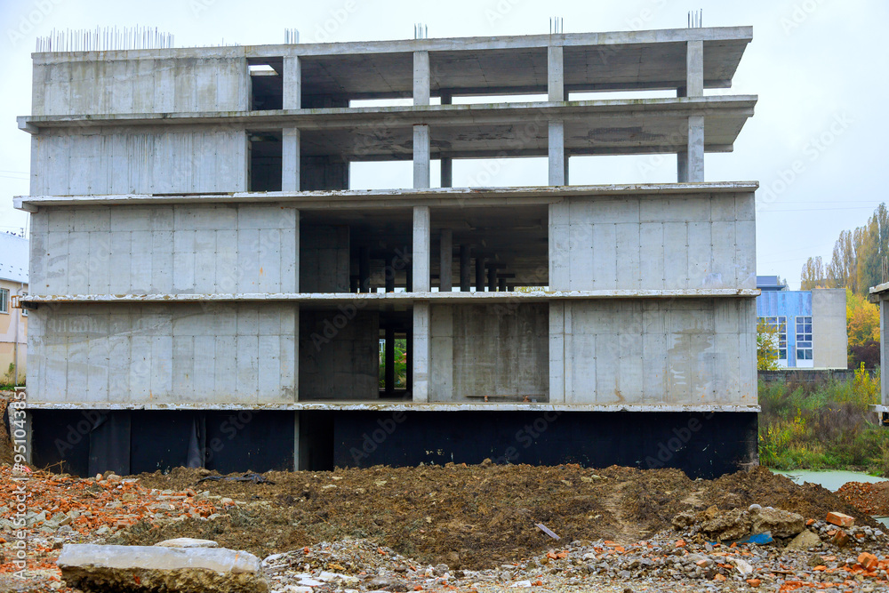 We are currently constructing concrete residential building structure constructed from block We are currently constructing concrete residential building structure constructed from block