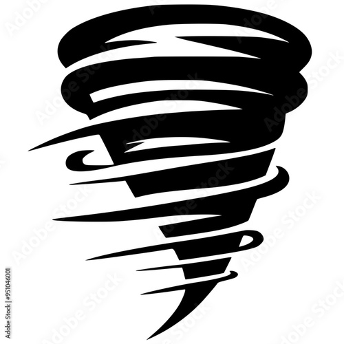 Silhueta de um tornado