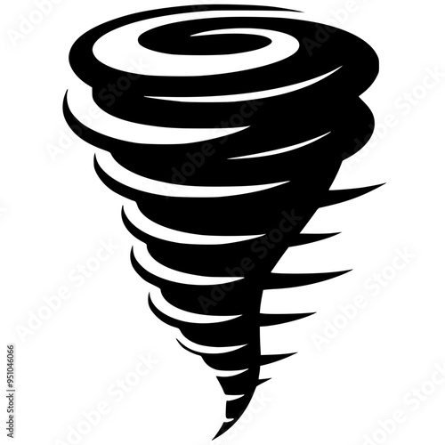 Silhueta de um tornado