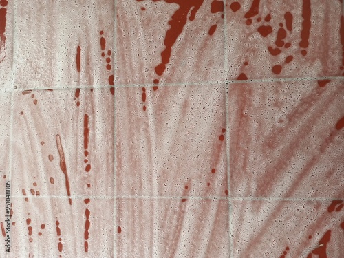 Abstract background. Foamy red floor.