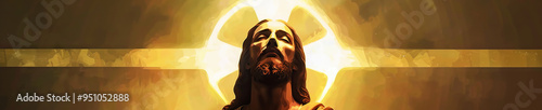 Golden Halo Jesus Paintings: Divinity Shining Through