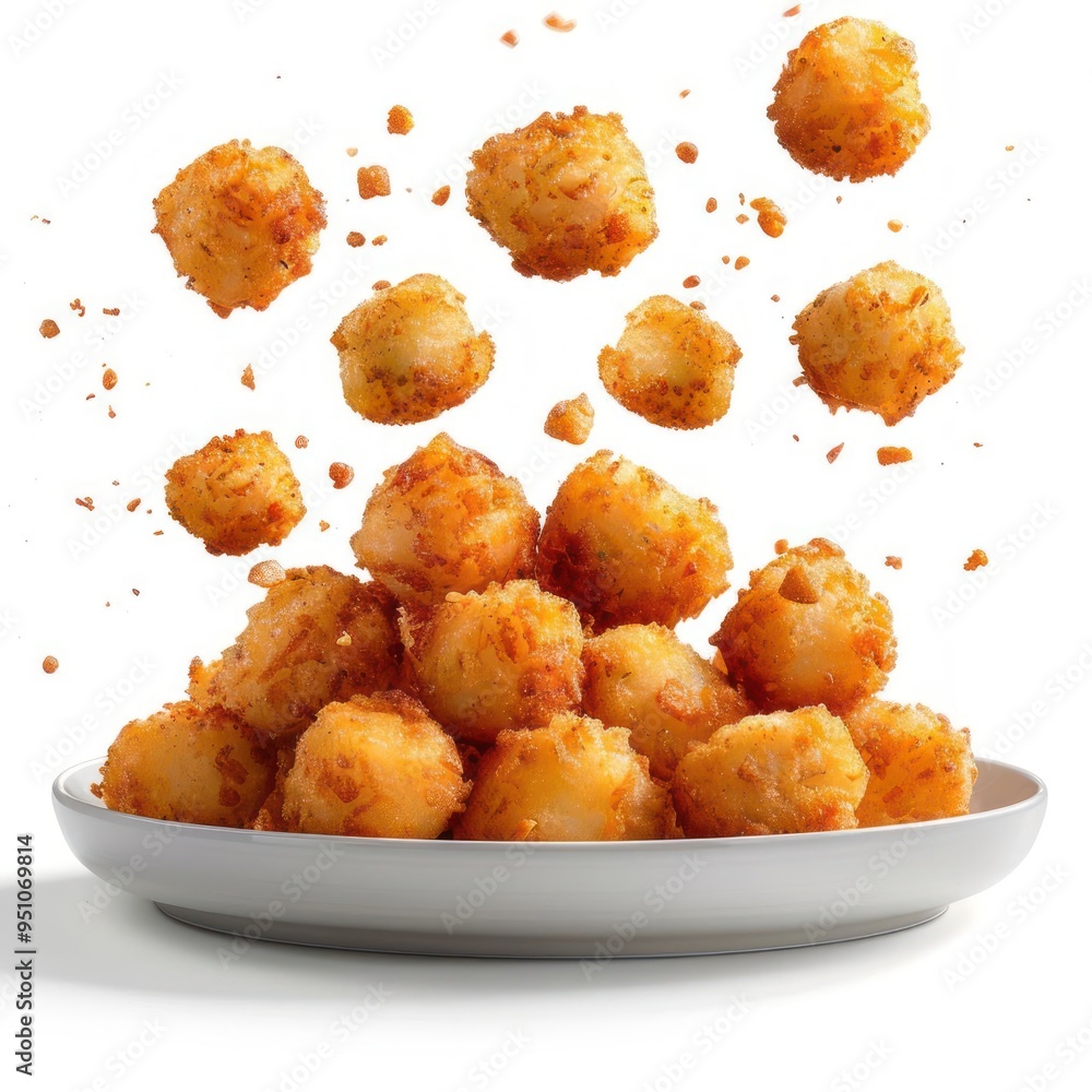 a white bowl filled with fried food on top of a table a white bowl filled with fried food on top of a table