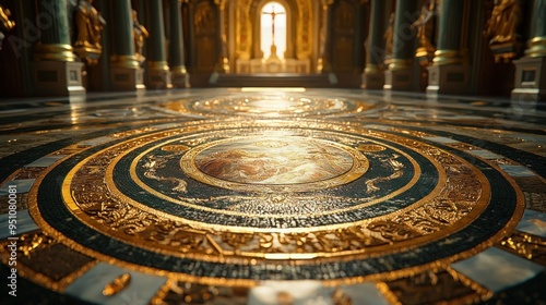 Ornate Golden Floor