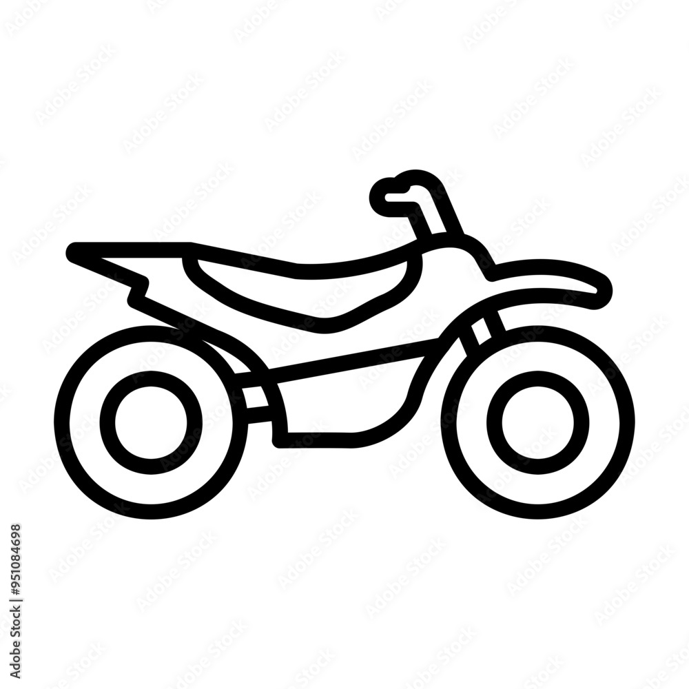 Obraz premium motorcross Line Icon
