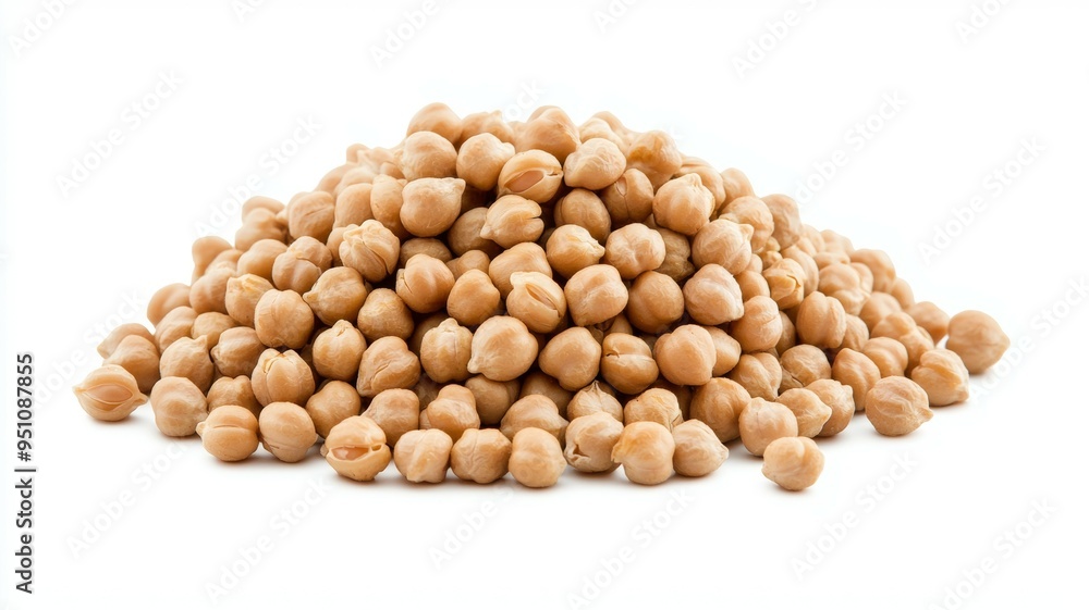 A pile of small, round, tan colored nuts A pile of small, round, tan colored nuts