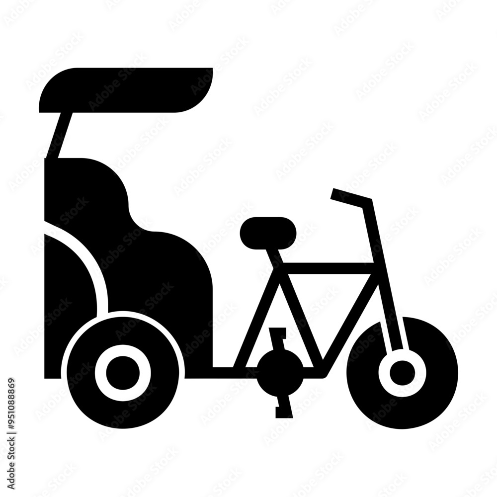 pedicab Solid icon pedicab Solid icon
