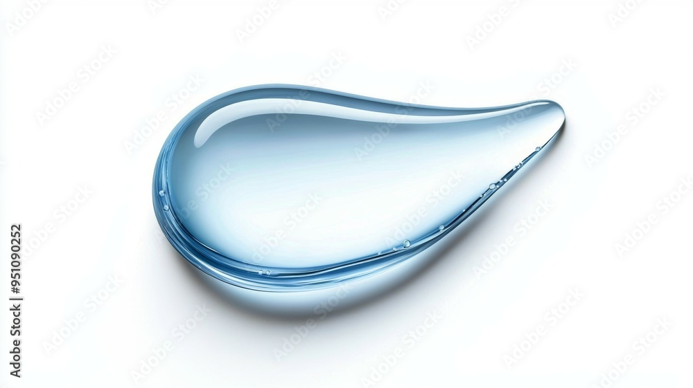 A drop of water is shown in a clear container A drop of water is shown in a clear container