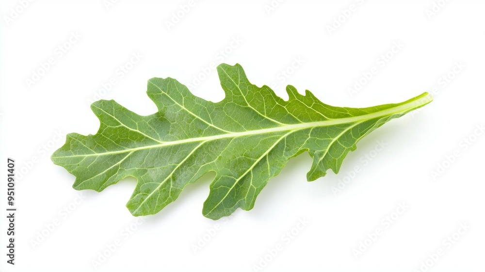 A leaf of a plant with a white background A leaf of a plant with a white background