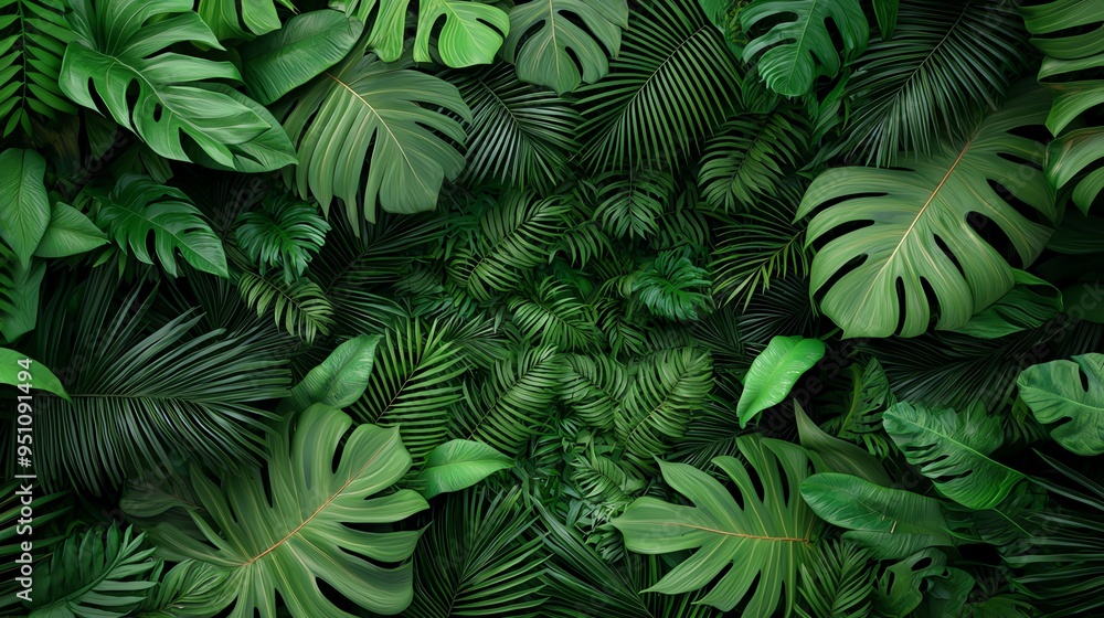 Rainforest canopy, sloths and monkeys, lush greenery, 3D illustration Rainforest canopy, sloths and monkeys, lush greenery, 3D illustration