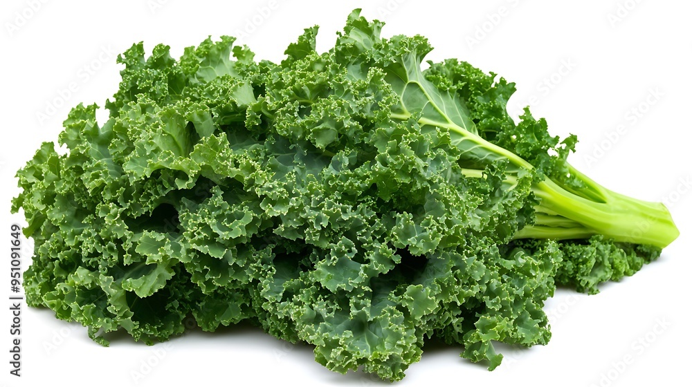 Fresh Bunch of Curly Green Kale Leaves Fresh Bunch of Curly Green Kale Leaves