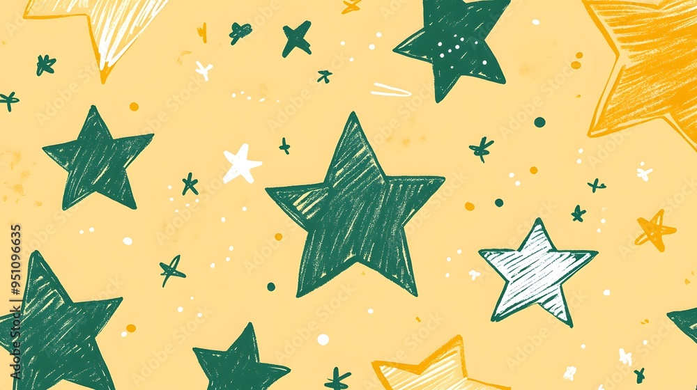 Green Stars on Yellow Background, Abstract Image, Texture, Pattern, Wallpaper, Cover and Screen for Smartphone, PC, Laptop, 9:16 and 16:9 Format Green Stars on Yellow Background, Abstract Image, Texture, Pattern, Wallpaper, Cover and Screen for Smartphone, PC, Laptop, 9:16 and 16:9 Format