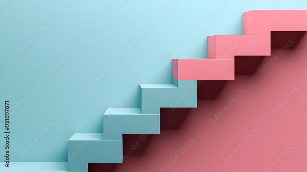 Detailed Stair Step Visual Process Diagram with Distinct Levels for Business Presentation and Strategic Planning Detailed Stair Step Visual Process Diagram with Distinct Levels for Business Presentation and Strategic Planning