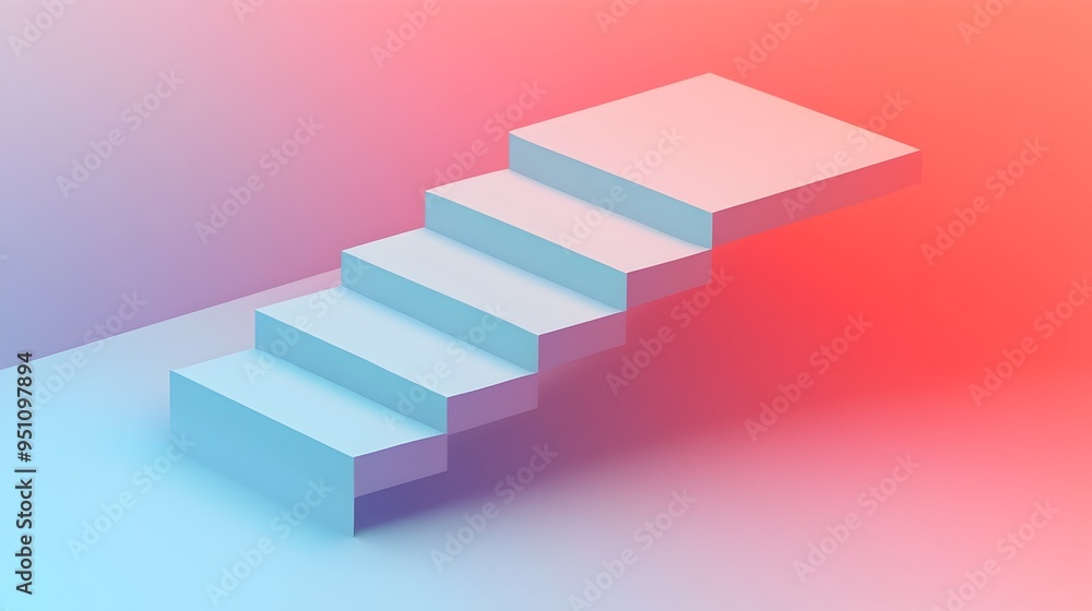 A clean minimalist flat image depicting a stair step visual process diagram with distinct levels designed to illustrate conceptual ideas strategic planning or educational information in a simple A clean minimalist flat image depicting a stair step visual process diagram with distinct levels designed to illustrate conceptual ideas strategic planning or educational information in a simple