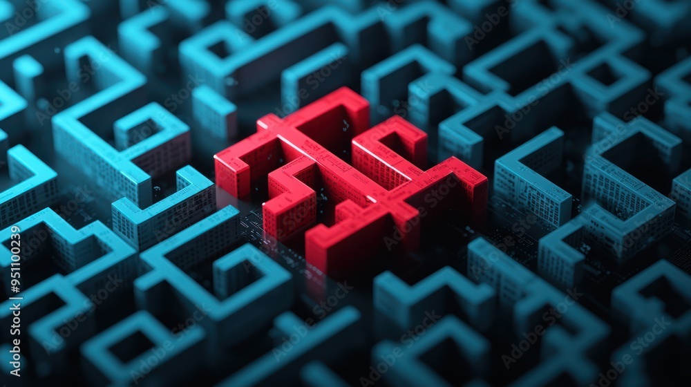 Navigating the Financial Jungle: 3D Maze with Floating Financial Icons for Wealth Management Strategy - C4D Render with Super Detail and High Luminosity in 8K Quality., Generative Ai Navigating the Financial Jungle: 3D Maze with Floating Financial Icons for Wealth Management Strategy - C4D Render with Super Detail and High Luminosity in 8K Quality., Generative Ai