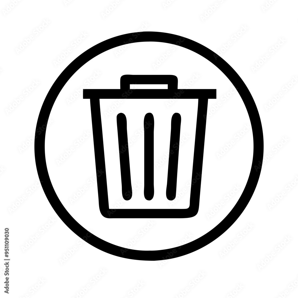 Recycle Bin Icon: A simple, clean, and modern design of a recycle bin icon, perfect for user interfaces or digital designs. Recycle Bin Icon: A simple, clean, and modern design of a recycle bin icon, perfect for user interfaces or digital designs.