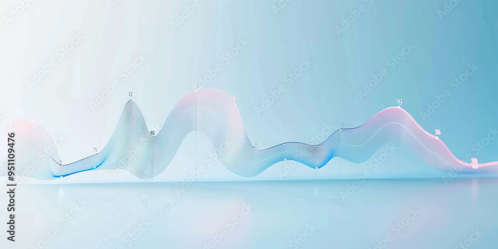 A minimalist line graph tracking website traffic over the past year, set against a soft blue background. A minimalist line graph tracking website traffic over the past year, set against a soft blue background.