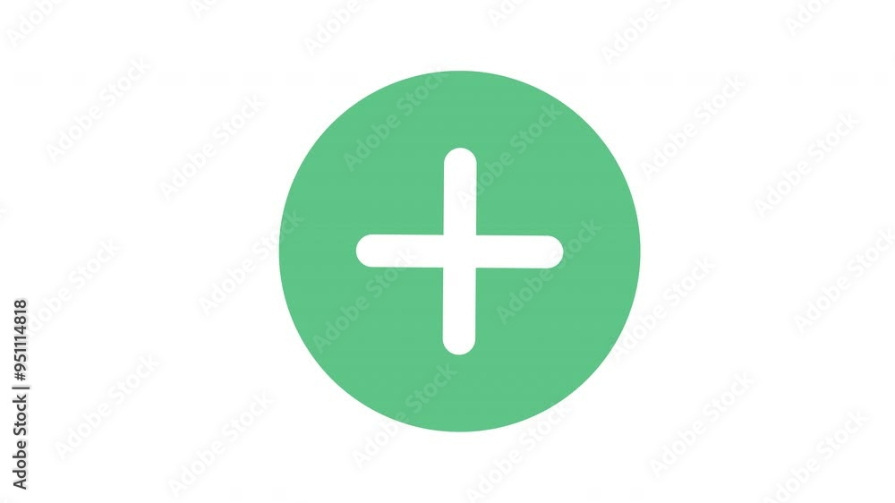 White plus sign centered inside green circle suitable for medical and healthcare concepts such as hospitals, clinics, and first aid. White plus sign centered inside green circle suitable for medical and healthcare concepts such as hospitals, clinics, and first aid.