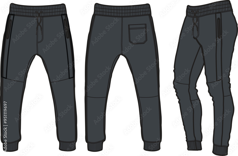 Jogger, Sport suits design template, sweat pant, jogging Jogger, Sport suits design template, sweat pant, jogging