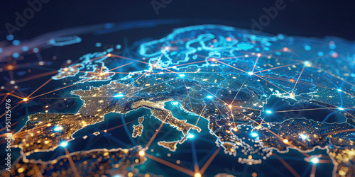 Bright Network Diagram: Supply Chain Management in Europe