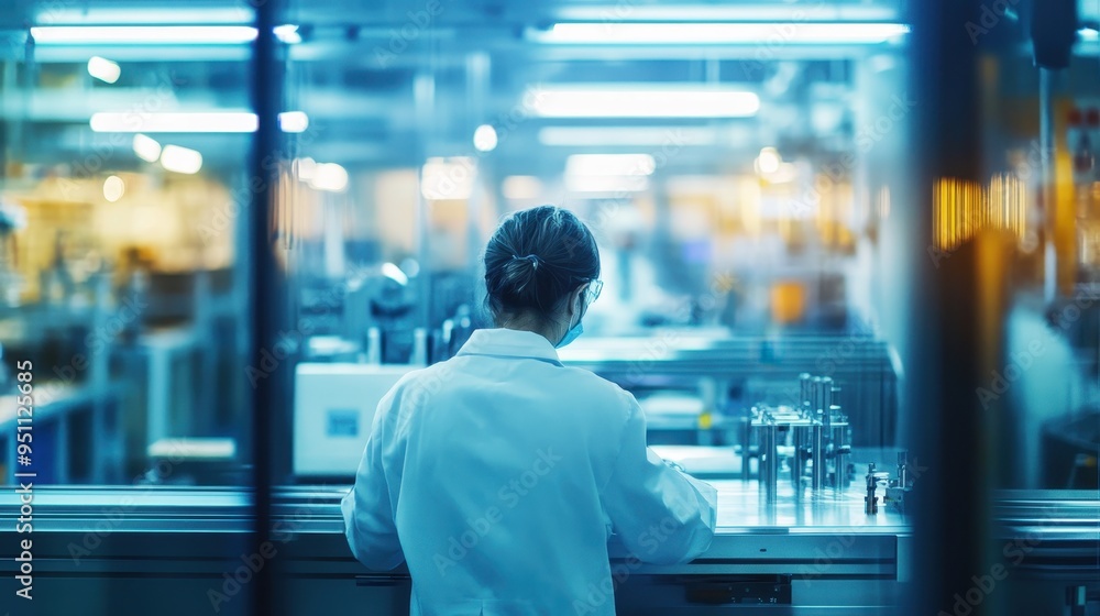 Scientist Working in a Modern Laboratory Scientist Working in a Modern Laboratory