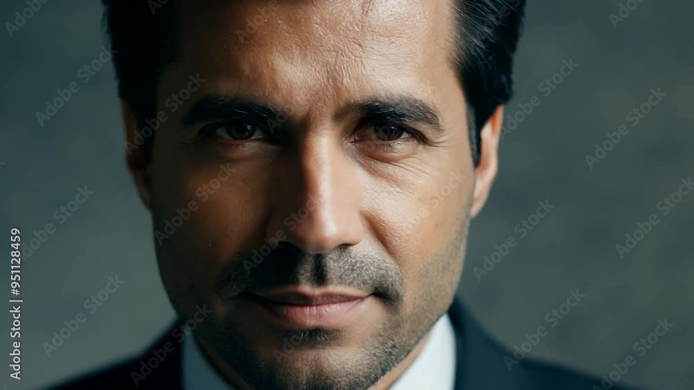 Businessman showing different facial expressions Businessman showing different facial expressions