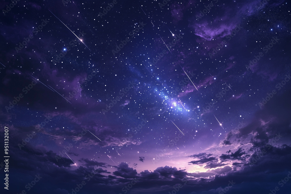 Meteor Shower Lighting Up the Night Sky: A Celestial Event Meteor Shower Lighting Up the Night Sky: A Celestial Event