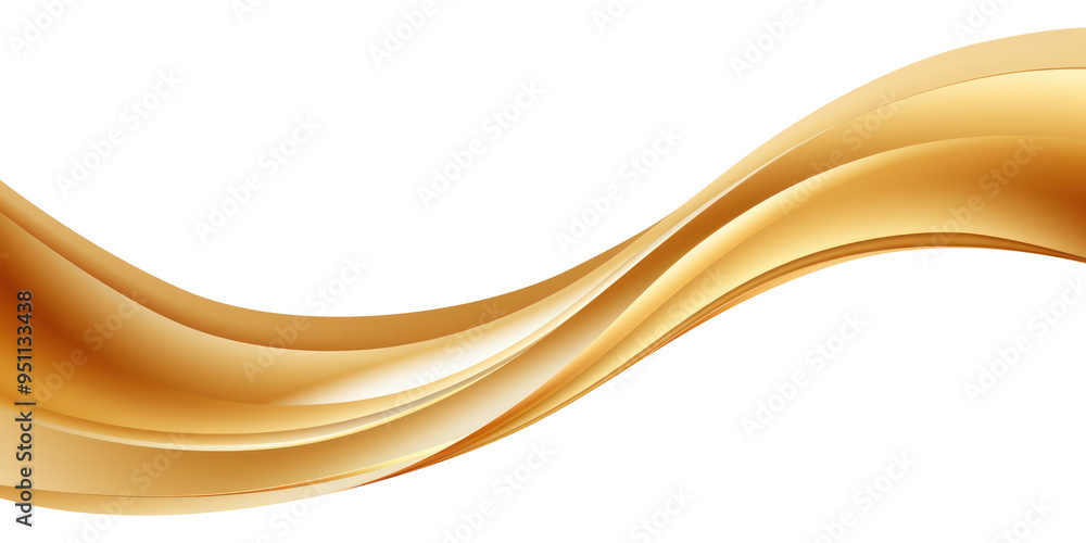 PNG abstract golden wave border, transparent background PNG abstract golden wave border, transparent background