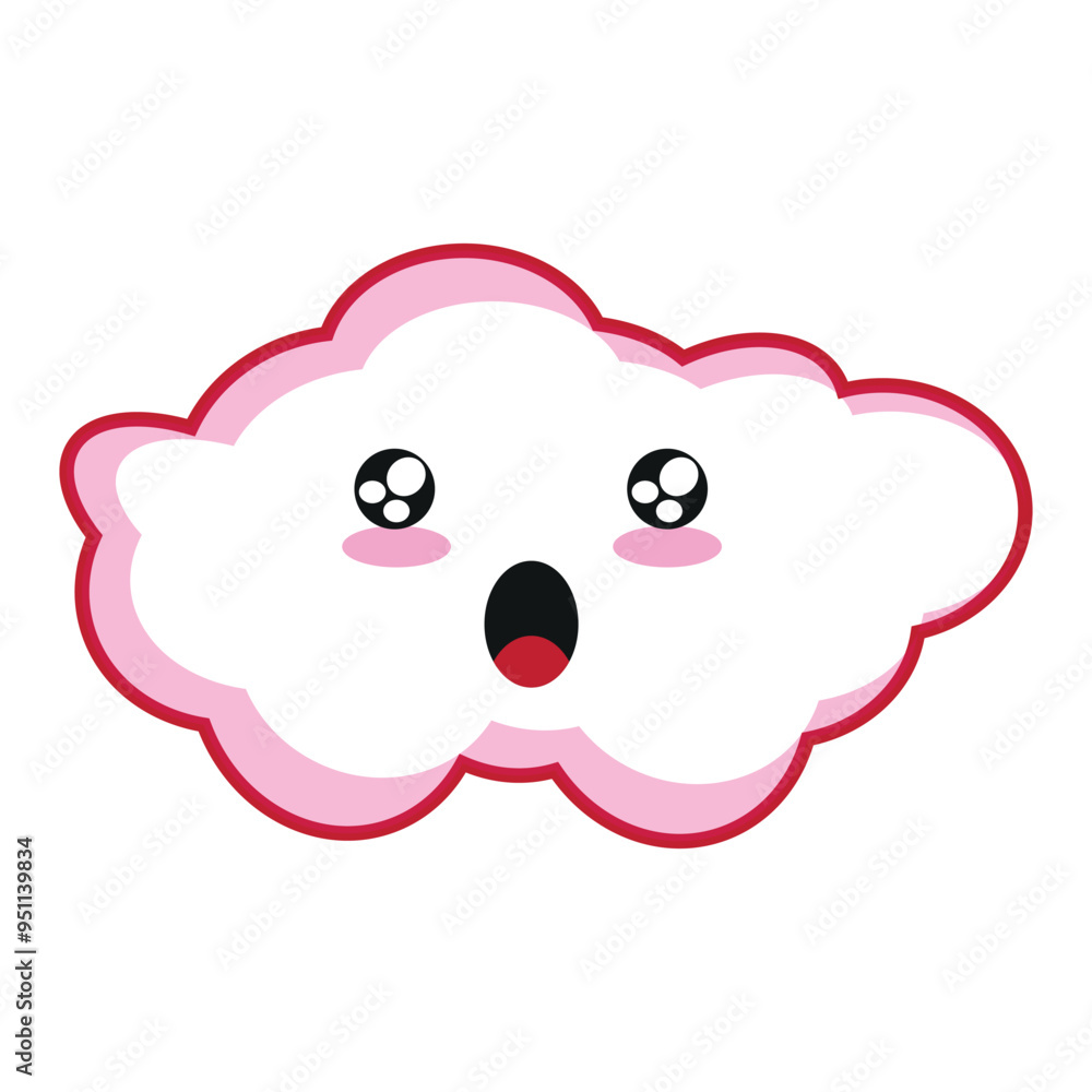 Fototapeta premium Cloud Cute Illustration