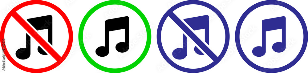 No music note sing icon No music note sing icon