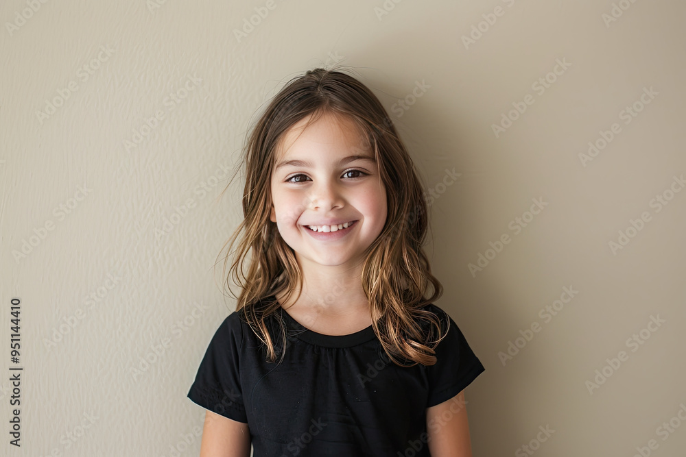 Balanced Simplicity: Young Girl’s Portrait Balanced Simplicity: Young Girl’s Portrait