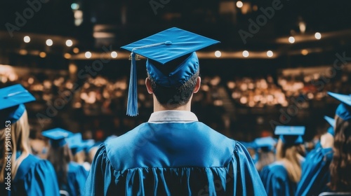 Celebrating Academic Achievements: A Graduation Ceremony in the Spotlight photo