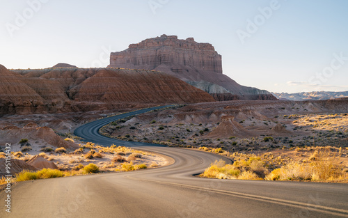 Winding Road in a Rocky Landscape