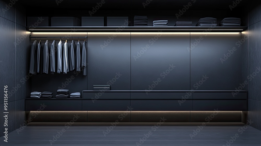 Smart mirror, full-length with digital interface, showing virtual wardrobe, under bright studio lighting Smart mirror, full-length with digital interface, showing virtual wardrobe, under bright studio lighting