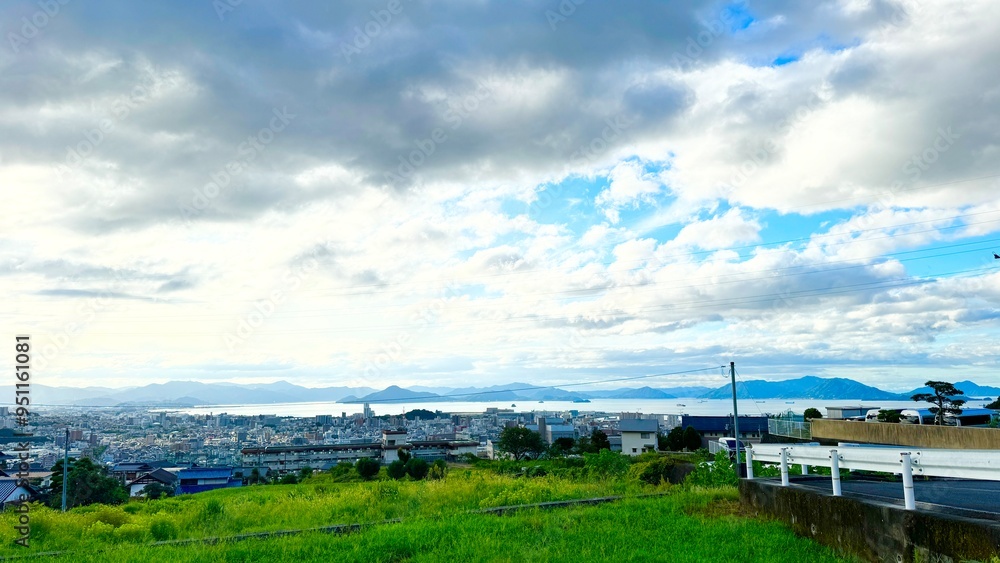 landscape with clouds