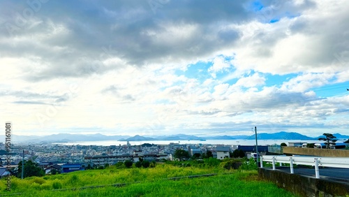 landscape with clouds