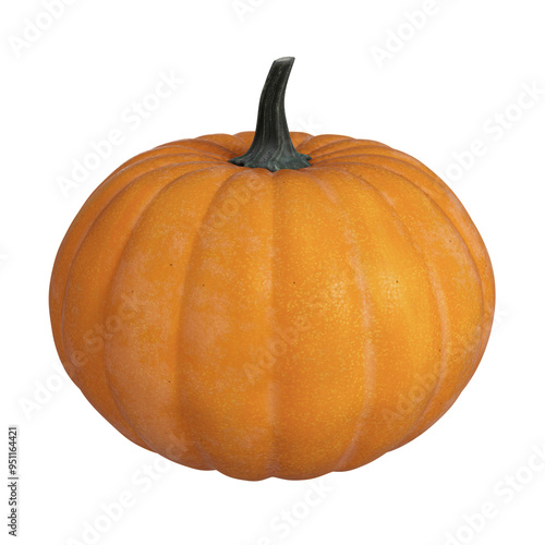 3D Isolated Pumpkin without background photo