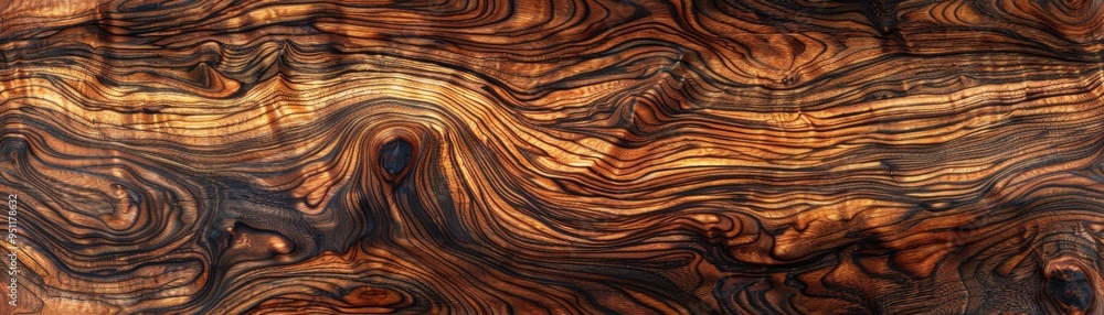 Close-up of beautiful wood grain texture with intricate swirling patterns and rich brown tones, perfect for backgrounds or design projects. Close-up of beautiful wood grain texture with intricate swirling patterns and rich brown tones, perfect for backgrounds or design projects.
