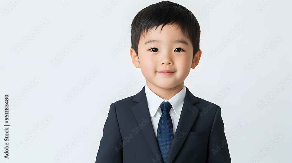 Young Asian Executive in Business Suit on Clean White Background Young Asian Executive in Business Suit on Clean White Background