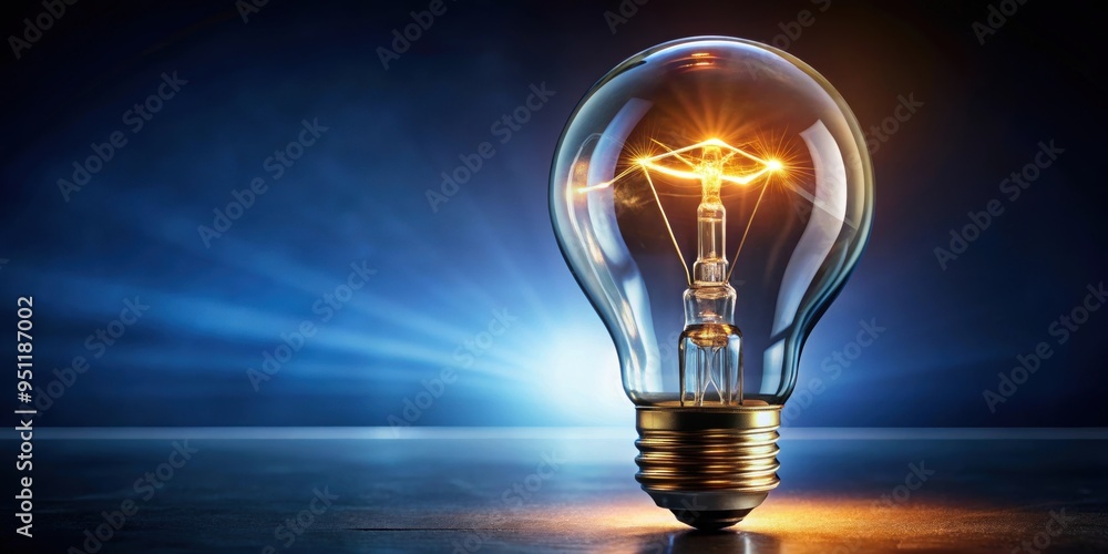 Light bulb with glowing filament symbolizing electricity and energy for technology, innovation, creative, bright, idea Light bulb with glowing filament symbolizing electricity and energy for technology, innovation, creative, bright, idea