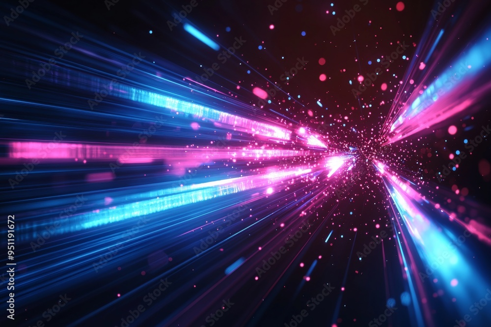 Abstract motion speed glowing effect background created with Generative AI Abstract motion speed glowing effect background created with Generative AI